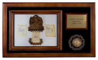 A Golf Ball Owned by John F. Kennedy, Taken from His Golf Tote Bag. Elijah Jones Collection.