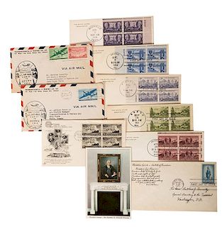 Group of First Day Covers, 1940s-50s.