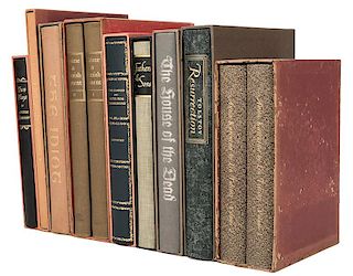 Nine Volumes of Russian Literature by The Limited Editions Club.