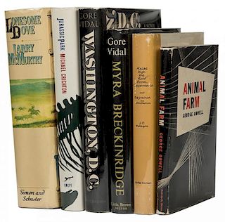 Group of Six Modern First Editions, One Signed.
