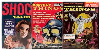Monsters and Things / Shock Tales. Lot of Three Issues.