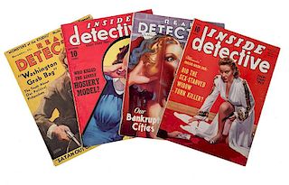Real Detective / Inside Detective. Lot of Four Issues.