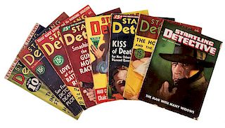 Startling Detective. Lot of Eight Issues.