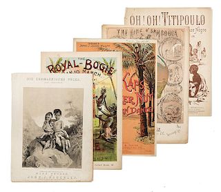 Early African Themed Sheet Music. Lot of Five.