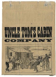 Uncle Tom’s Cabin Theatrical Broadside.