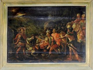 16C. French Mannerist Allegorical Painting of Paul