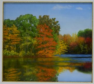 Stephanie Parker Pastel Fall Landscape Painting