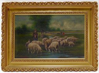 William Henry Coffin Pastoral Landscape Painting