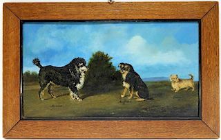 Attrib. Henry Bernard Chalon English Dog Painting