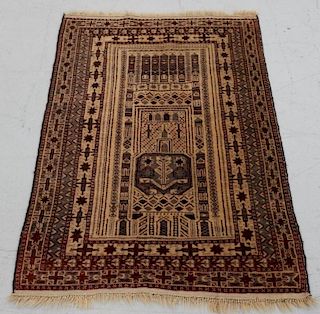 Afghan Middle Eastern Prayer Rug Carpet