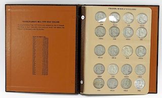 35 U.S. Franklin Silver Half Dollars Complete Set