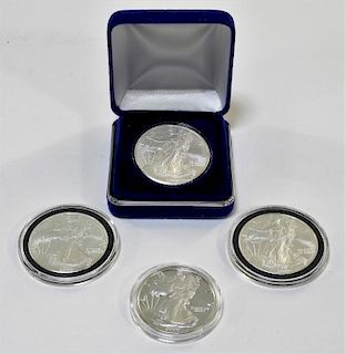 Collection of 4 United States Proof Silver Dollars