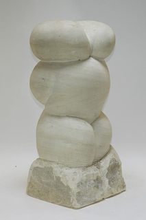 MCM Biomorphic Female Nude Sandstone Sculpture