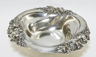 Alvin Sterling Silver Art Nouveau Repousse Bowl