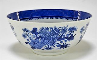 Chinese Export Blue Fitzhugh Porcelain Bowl