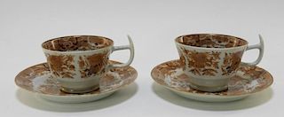 PR Chinese Export Sepia Fitzhugh Cup & Saucer