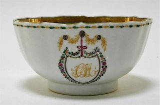 Chinese Export Pseudo Armorial Porcelain Bowl