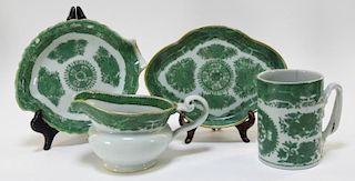 4 Chinese Green Fitzhugh Porcelain Table Articles