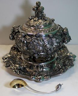 STERLING. Italian Grand Sterling Tureen with