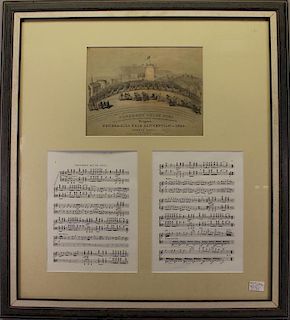 "Bunker Hill" Framed 2-part Sheet Music