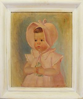 Signed B. Evan, Portrait of an Infant