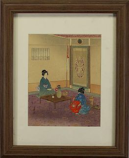 Early 20th C. Asian Woodblock