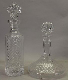 (2) Crystal Decanters, One Waterford