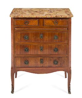 * A Louis XVI Style Dressing Chest Height 34 1/2 x width 28 1/2 x depth 16 1/2 inches.