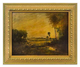 * Gustav Minker, (German, b. 1866), Pastoral Landscape