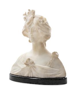 * An Italian Marble Bust Height 11 1/2 inches.