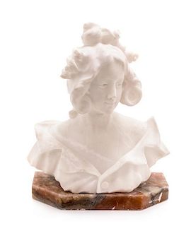 * An Italian Marble Bust Height 12 inches.