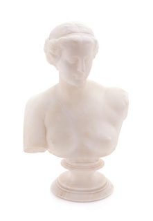 * An Italian Marble Bust Height 13 3/4 inches.