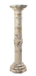 A Continental Marble Pedestal Height 41 inches.