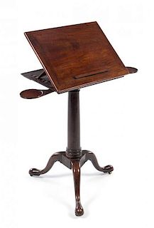 A George III Mahogany Music Stand Height 31 1/2 inches.