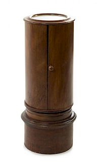 A Victorian Mahogany Commode Pedestal Cabinet Height 36 1/2 inches.