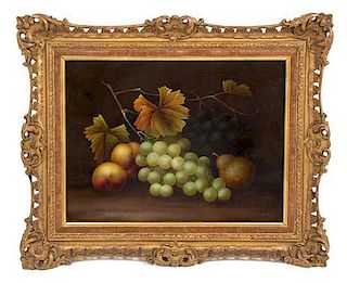 * Edwin Steele, (British, 1837-1898), Still Lifes with Fruit (two works)