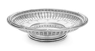 * An American Silver Center Bowl, Gorham Mfg. Co., Providence, RI, 1960, Marie Antoinette pattern.