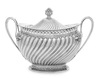 * An American Silver Covered Tureen, Howard & Co., New York, NY, Late 19th/Early 20th Century, having a blossom form finial a