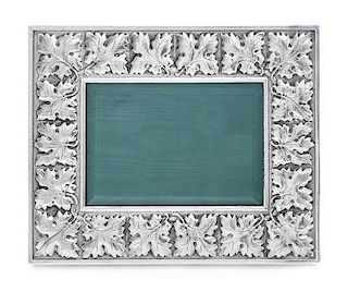 * An Italian Silver Picture Frame, Gianmaria Buccellati, Bologna, Second Half 20th Century, of rectangular horizontal form, t