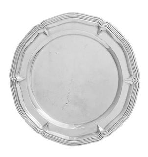 A Mexican Silver Dish, Sanborns, Mexico City, 20th Century, of shaped circular form, having a reeded rim.