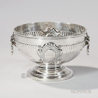 Edward VII Sterling Silver Punch Bowl