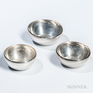Three Arts and Crafts Sterling Silver Bowls
