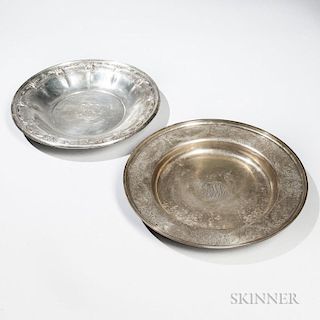 Two Pieces of American Sterling Silver Tableware