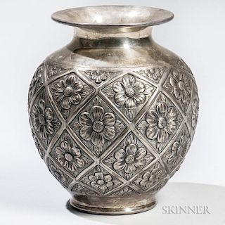 Peruvian Sterling Silver Vase