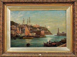 William Henry Mason (British, 1860-1930)      The Port of Nice