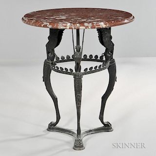Egyptian Revival-style Marble-top Table