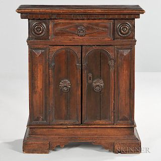 Diminutive Baroque-style Walnut Cabinet
