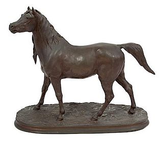 Pierre-Jules Mene, (French, 1810-1879), Untitled (Horse)