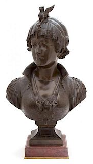 Cesar Ceribelli, (Italian, 1841-1918), Bust of Bianca
