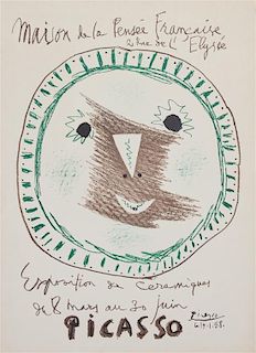 Pablo Picasso, (Spanish, 1881-1973), Exhibition of Ceramics, 1958